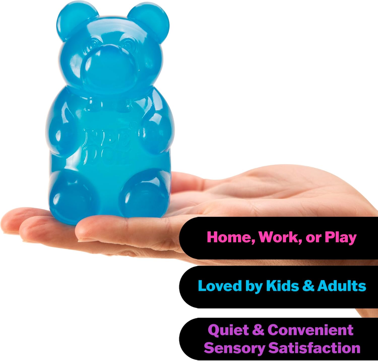 Schylling NeeDoh Gummy Bear - Sensory Fidget Toy with Jelly-Like Filling - 3.5 Tall - Colors May Vary (Pack of 1) - Image 4