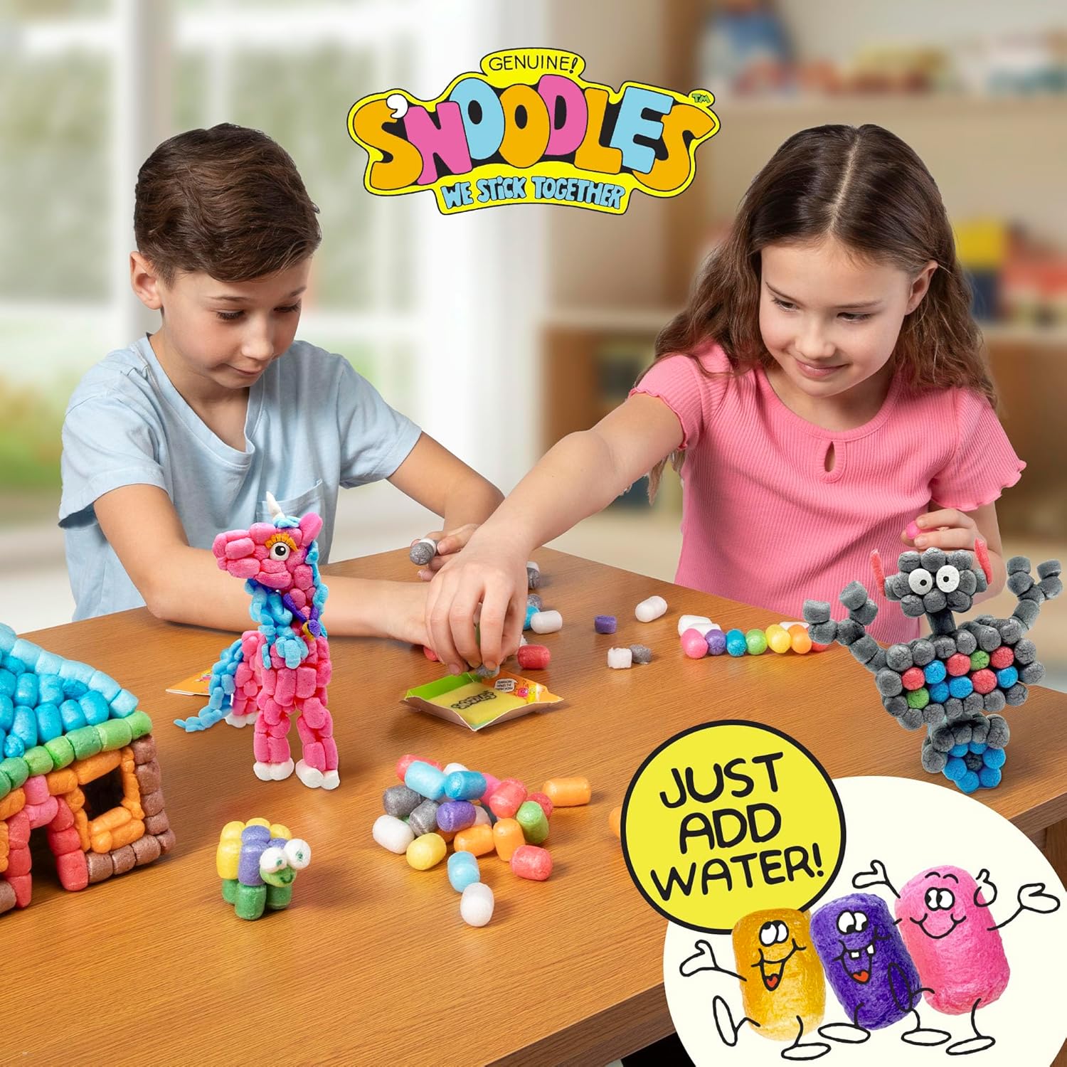 Schylling S-Noodles - Creative Building Craft Kit - Just Add Water - Ages 4 and Up - One Kit - Image 5